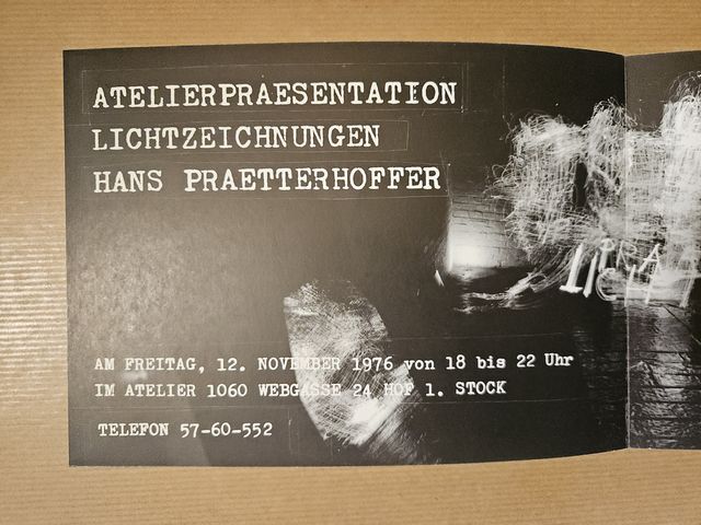 Atelierpräsentation Lichtzeichnungen — archive cover