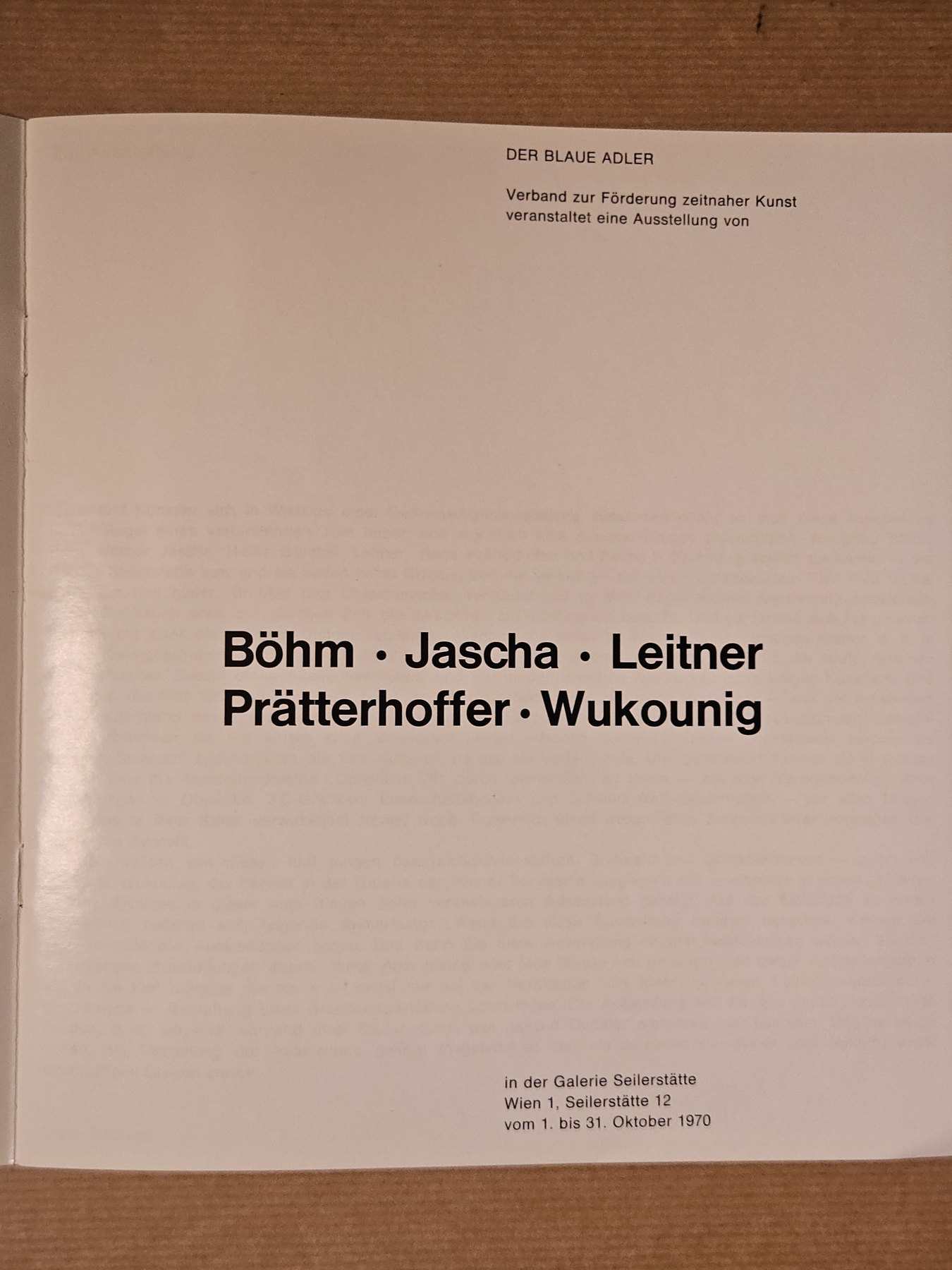 Böhm · Jascha · Leitner · Prätterhoffer · Wukounig — selected archive scan