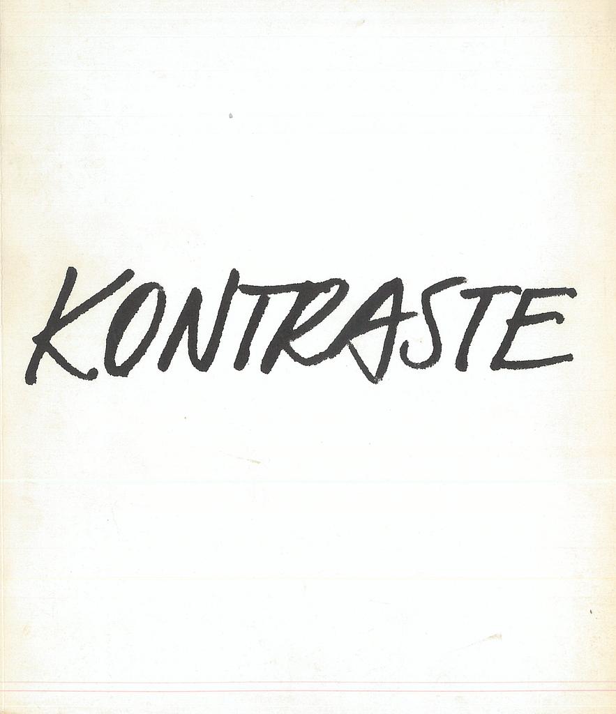 Kontraste — selected archive scan
