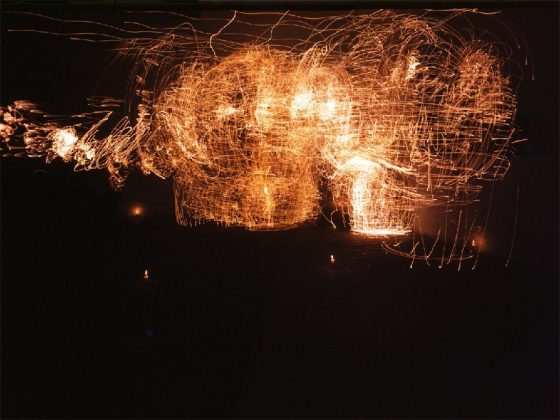 Lichtfigurenaufbau gestreckt, 1975