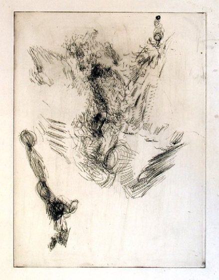 Hüpfende Figur skizziert, 1977