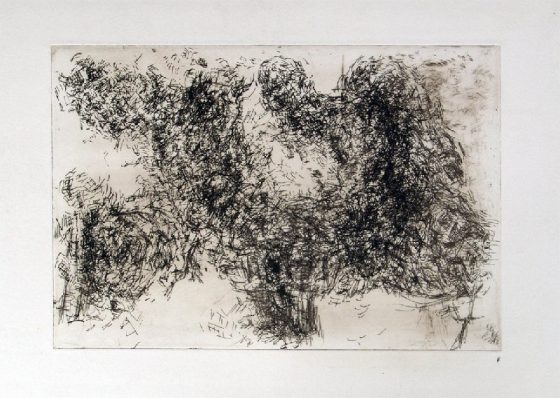 Zwei Linksfiguren (2. Zustand), 1977