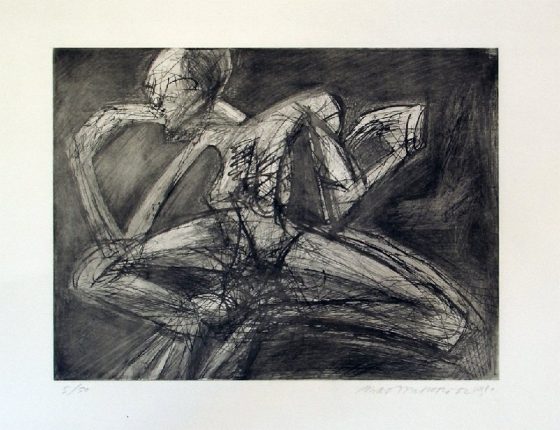 Hockende weibliche Figur, 1980