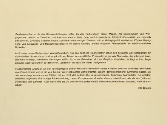 Otto Breicha: Himmelsrichtungen, 1982