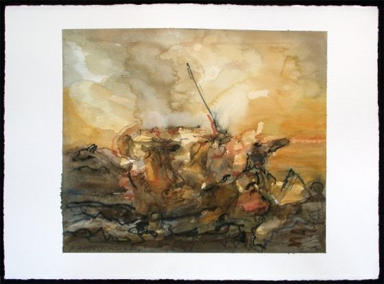 Reiterkampf, nach Delacroix (um 1840), 2002