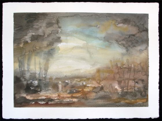Landschaft II, nach Claude Lorrain (um 1650), 2002