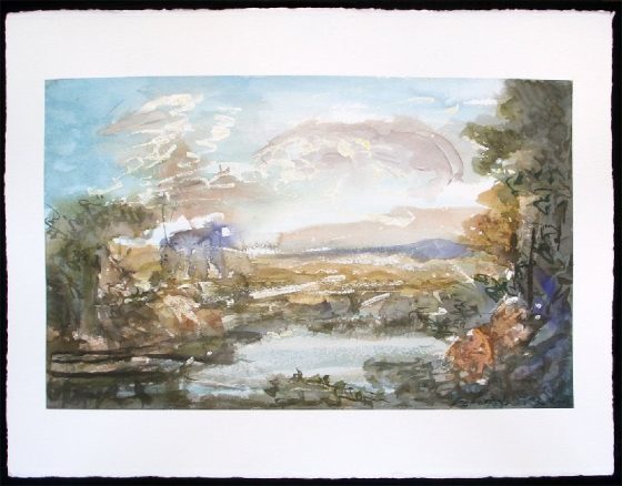 Landschaft II, nach Claude Lorrain (1642), 2002