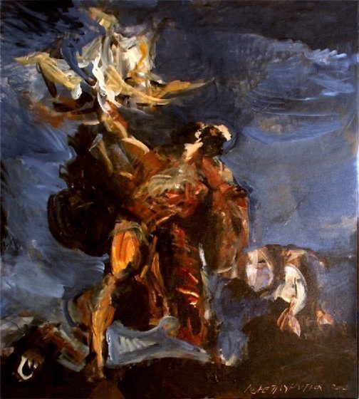 Opferung Isaaks, nach Tizian, 2002