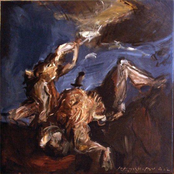 David und Goliath, nach Tizian, 2002