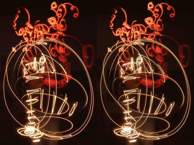 3D Lightdrawing 02, 2008, by Hans Praetterhoffer