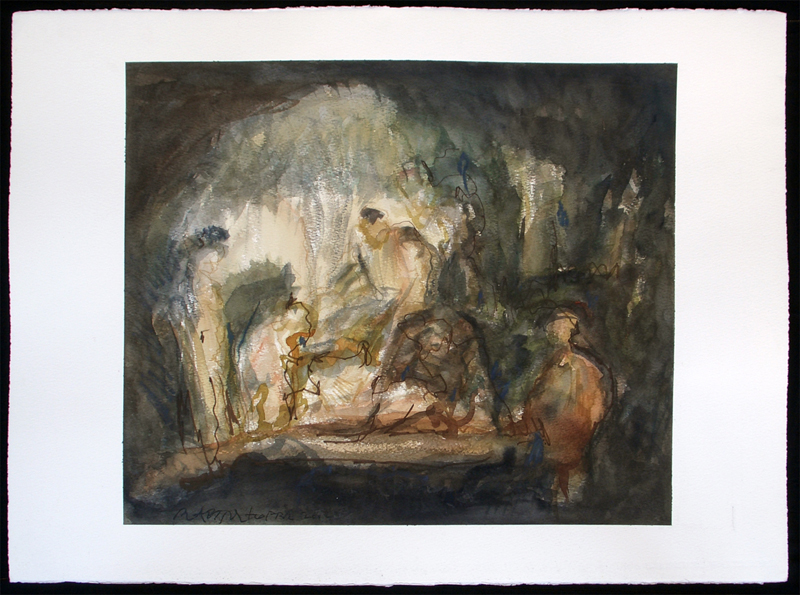 GRABLEGUNG CHRISTI, 2002, by Hans Praetterhoffer