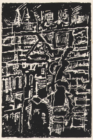 NACHTSTADTTEILCHEN, 2001, by Hans Praetterhoffer