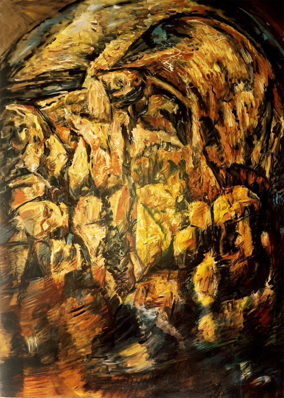 LÖWENGEGNERSCHAFT, 2001, by Hans Praetterhoffer