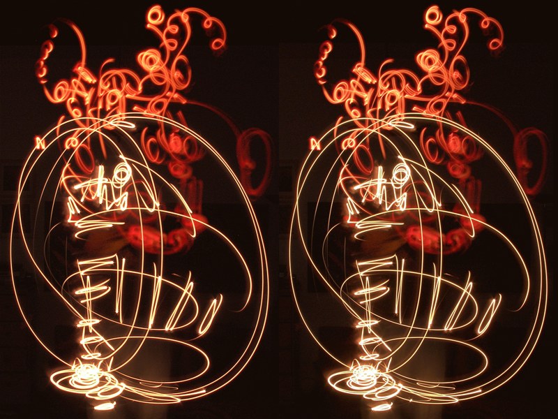 3D Lightdrawing 02, 2008, by Hans Praetterhoffer