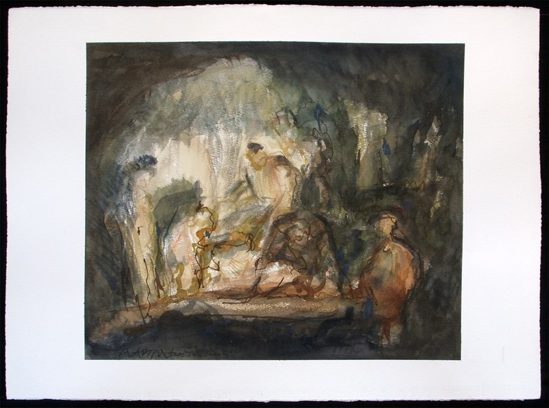 GRABLEGUNG CHRISTI, 2002, by Hans Praetterhoffer