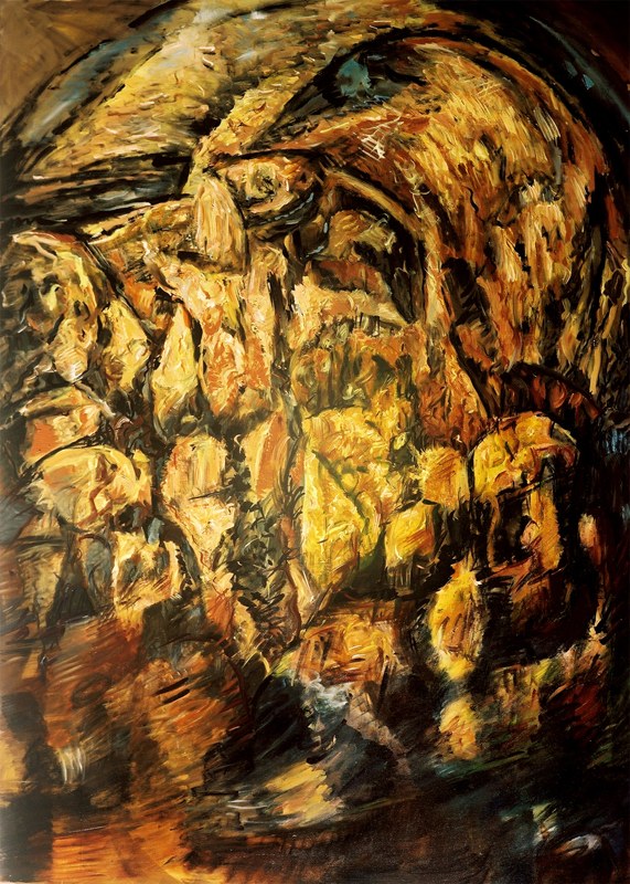 LÖWENGEGNERSCHAFT, 2001, by Hans Praetterhoffer
