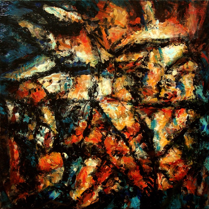 NACHGLÜHEN, 1996, by Hans Praetterhoffer