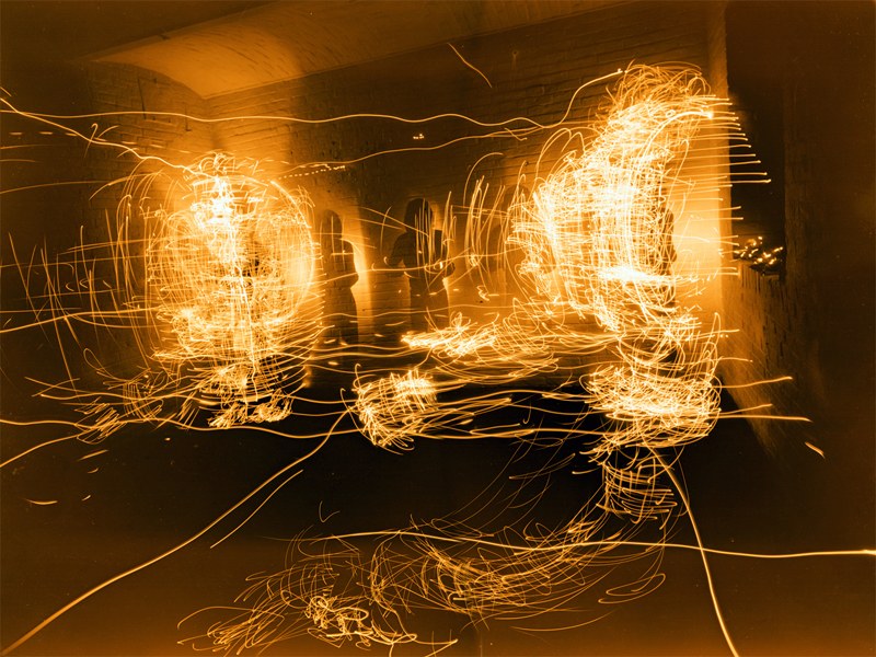 GROSSE LICHTFIGURENELEMENTE, 1975, by Hans Praetterhoffer